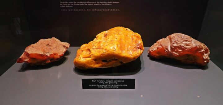 Bursztynowe bryły - Muzeum Bursztynu w Krakowie - Małopolska